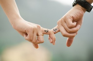 hands, tatoo, love