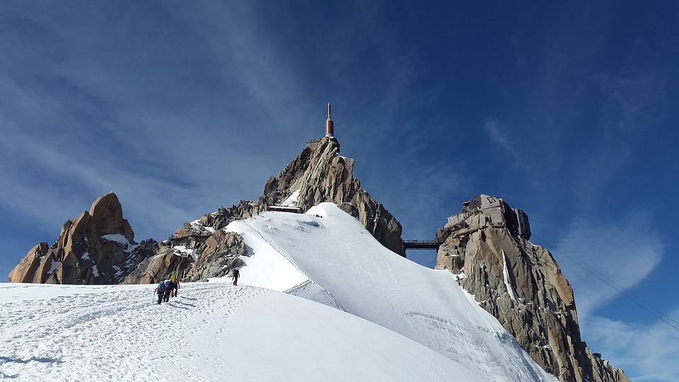Deasupra norilor – pe Mont Blanc